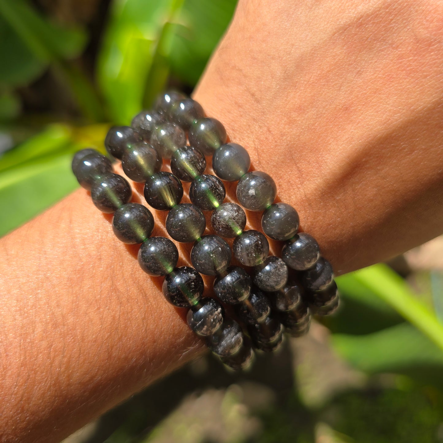 Indonesian Tektite Gemstone Bracelet