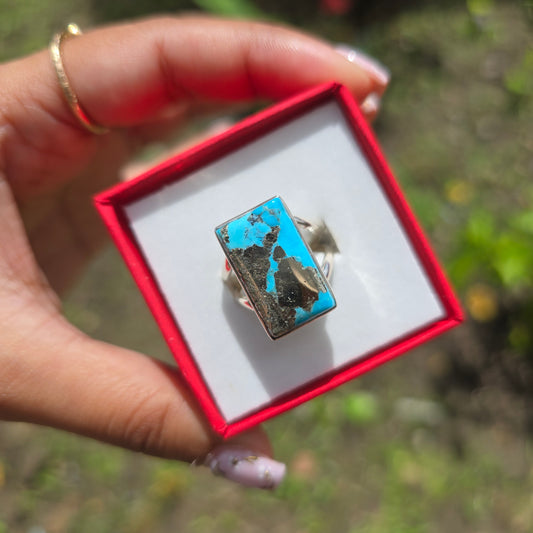 Kingman Turquoise Ring - Size 7