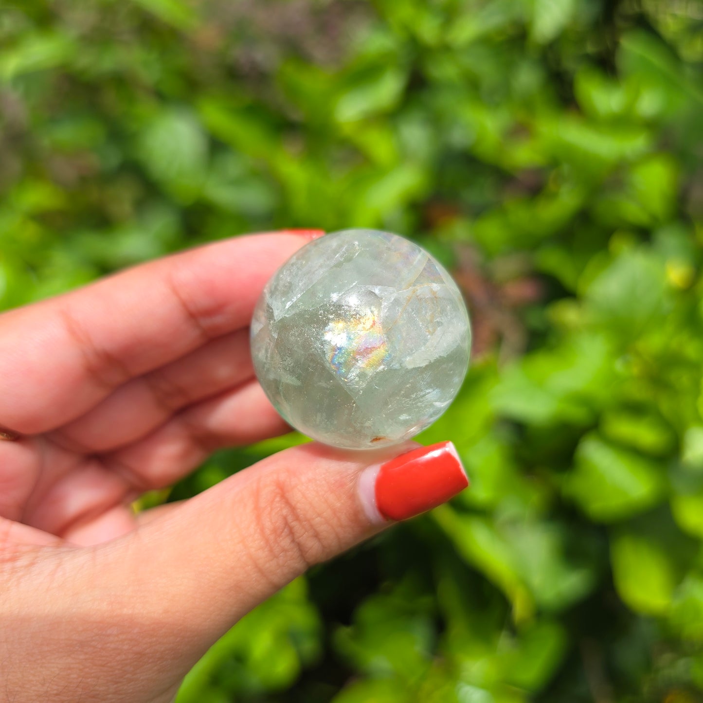 Small Rainbow Fluorite Gemstone Sphere