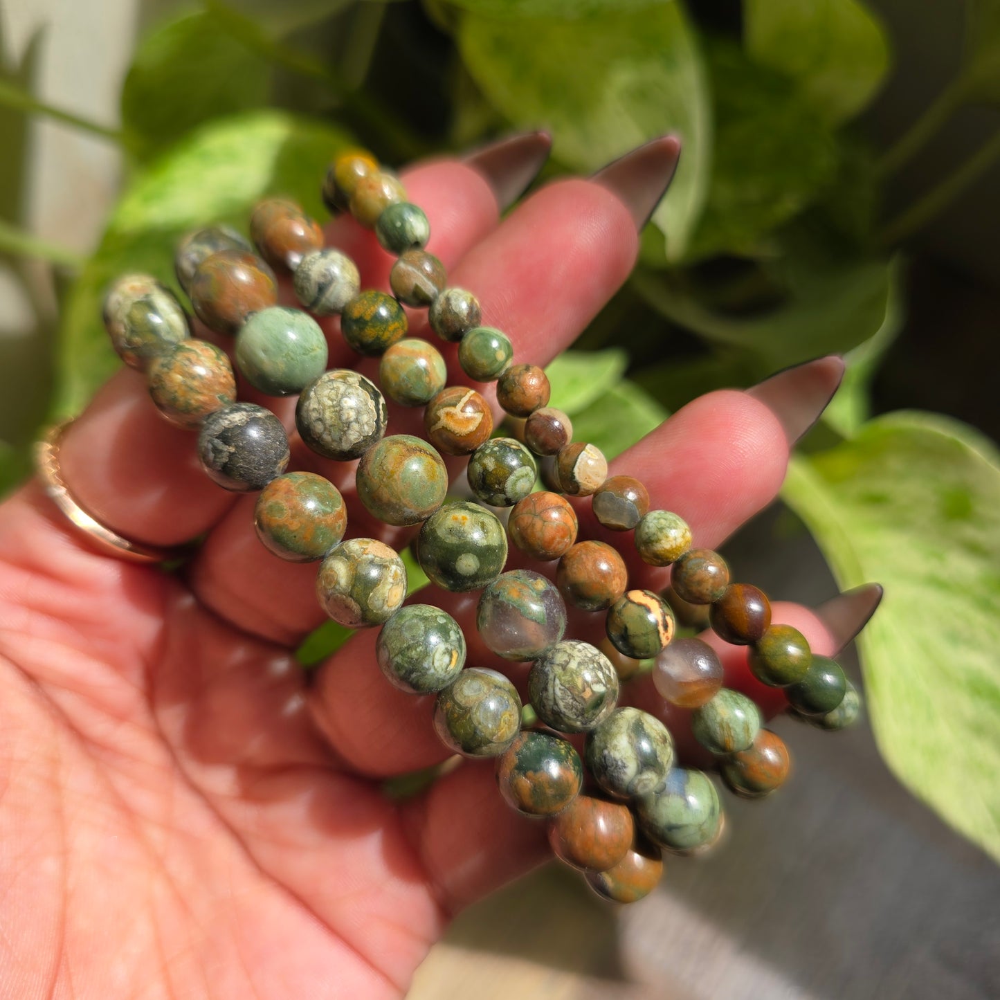 Rhyolite Gemstone Bracelet