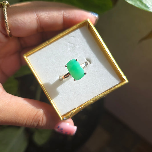 Chrysoprase Ring - Size 10