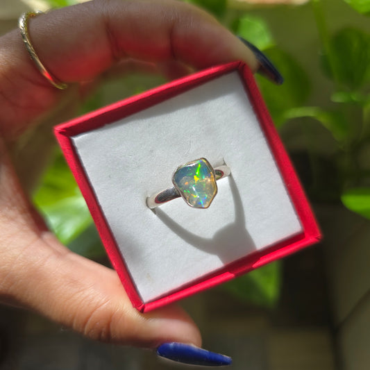 Ethiopian Opal Ring - Size 10