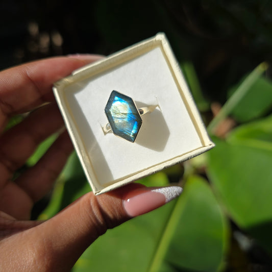 Labradorite Ring - Size 10