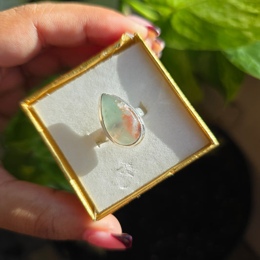 Aquaprase Gemstone Ring - Size 5