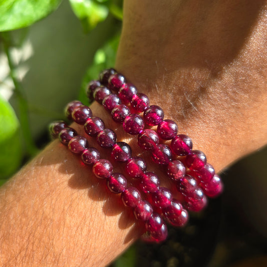 Star Garnet Gemstone Bracelet
