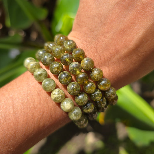 Green Garnet Gemstone Bracelet