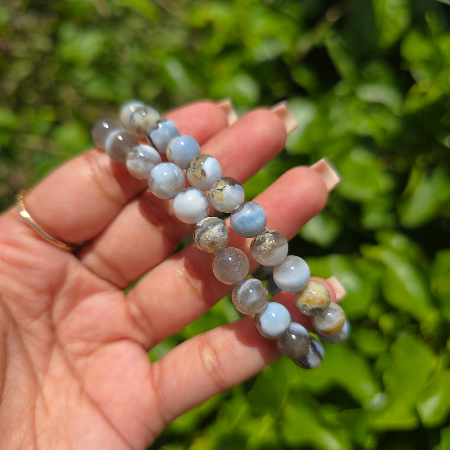 Owyhee Blue Opal Gemstone Bracelet