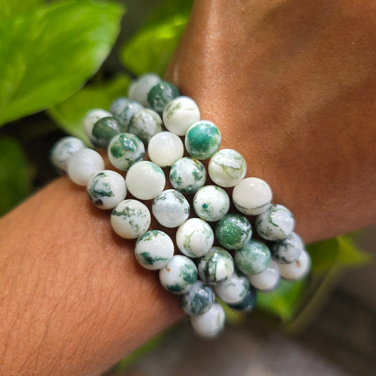 Tree Agate Gemstone Bracelet