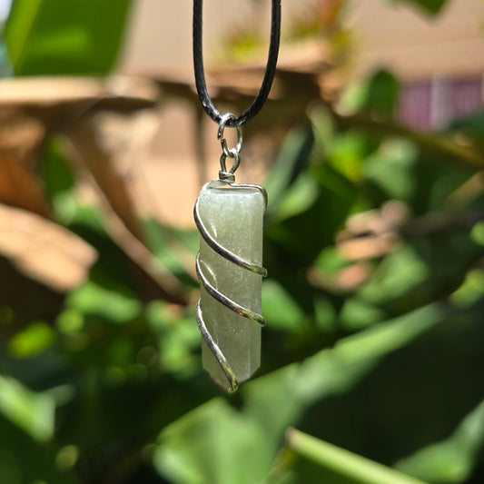 Green Aventurine Wire Wrapped Pendant