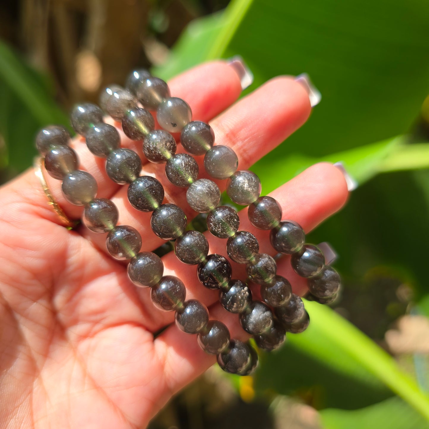 Indonesian Tektite Gemstone Bracelet