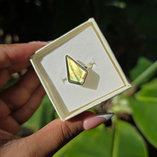 Labradorite Ring - Size 8