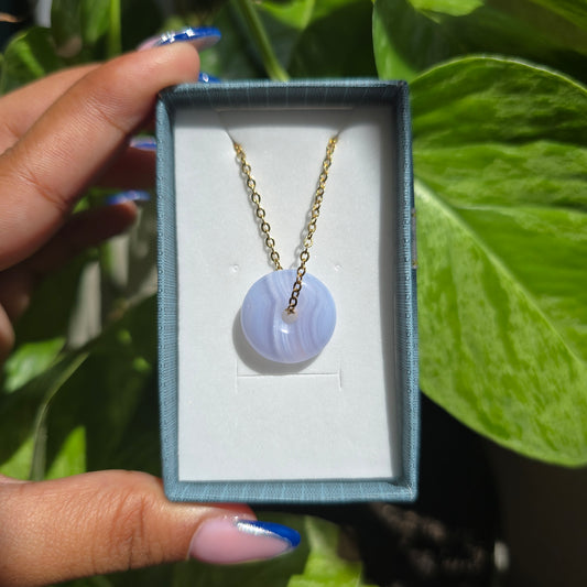 Blue Lace Agate Donut