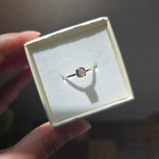 Smoky Quartz Ring - Size 5