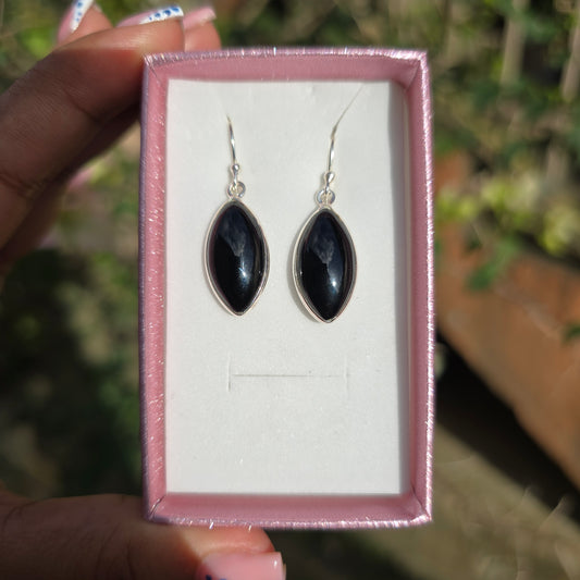 Black Obsidian Earrings