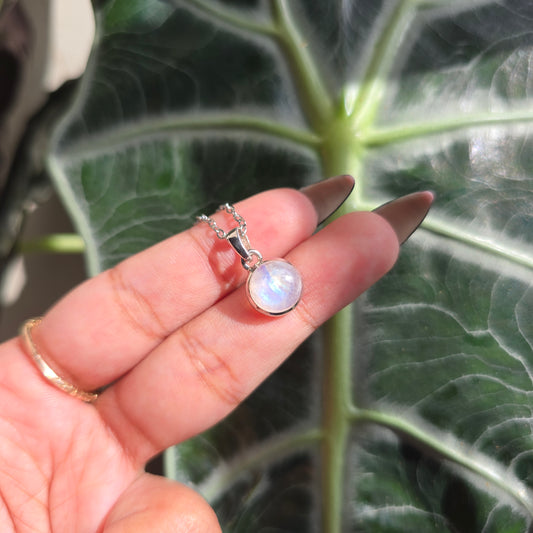 Rainbow Moonstone Necklace