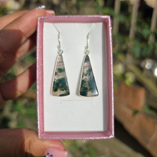Moss Agate Earrings