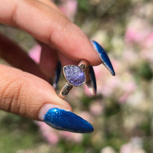 Raw Tanzanite Ring - Size 7