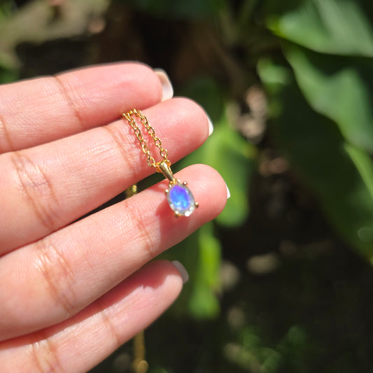 Gold Plated Labradorite Pendant