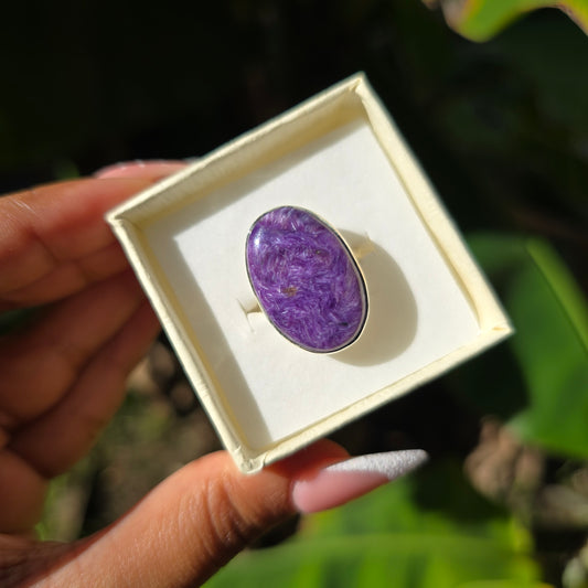 Charoite Ring - Size 8