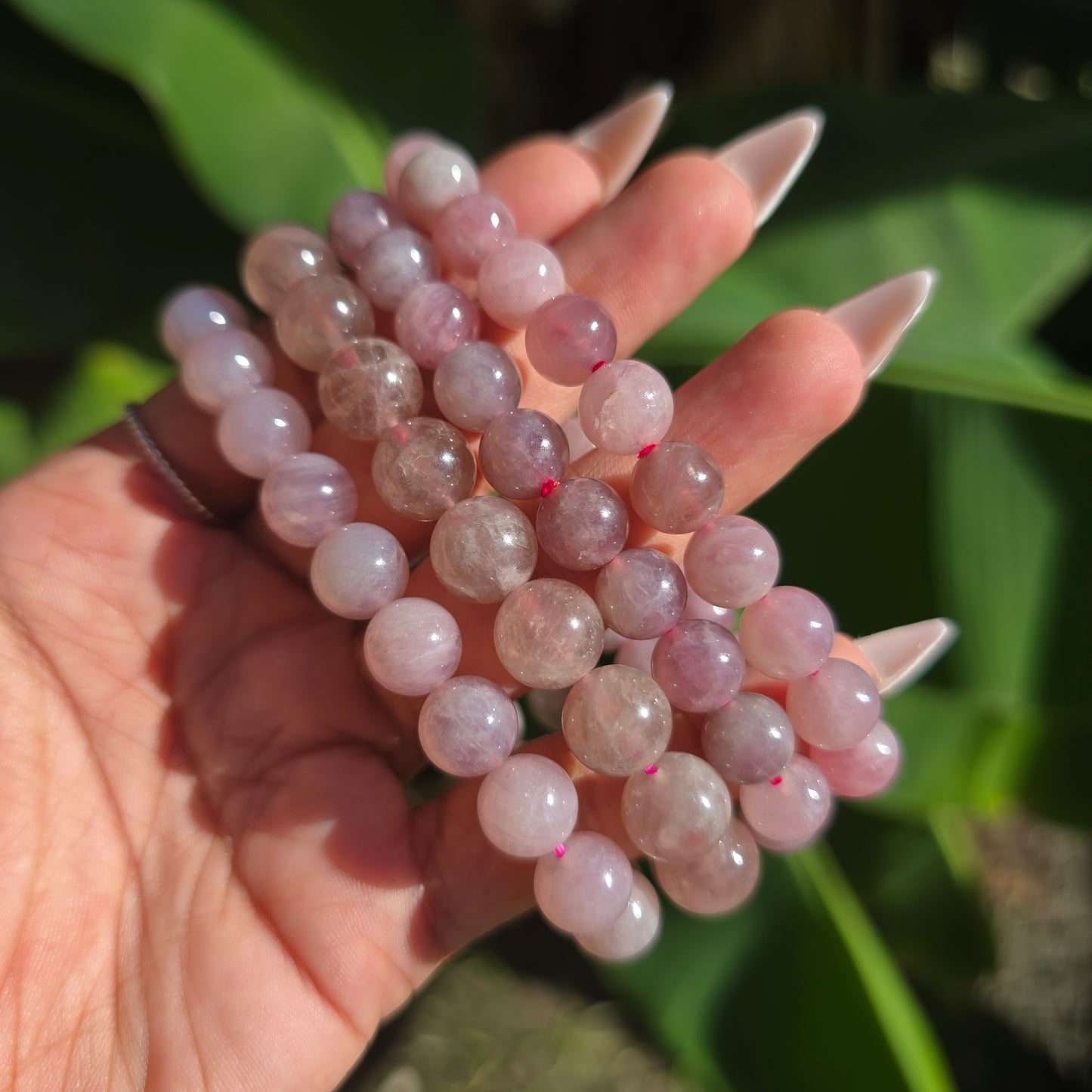 Lavender Rose Quartz Gemstone Bracelet