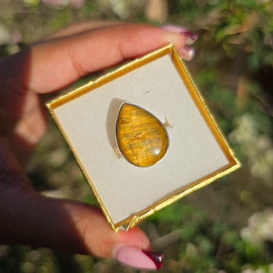 Nellite Gemstone Ring - Size 6