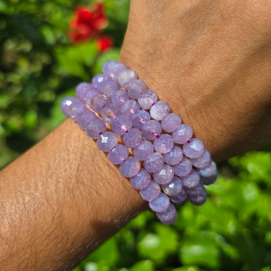 Lavender Moon Quartz Gemstone Bracelet