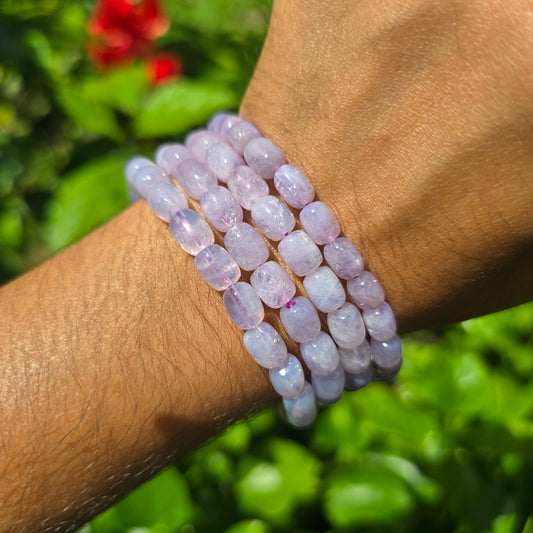 Lavender Moon Quartz Gemstone Bracelet