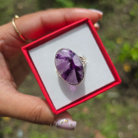 Trapiche Amethyst Ring - Size 9