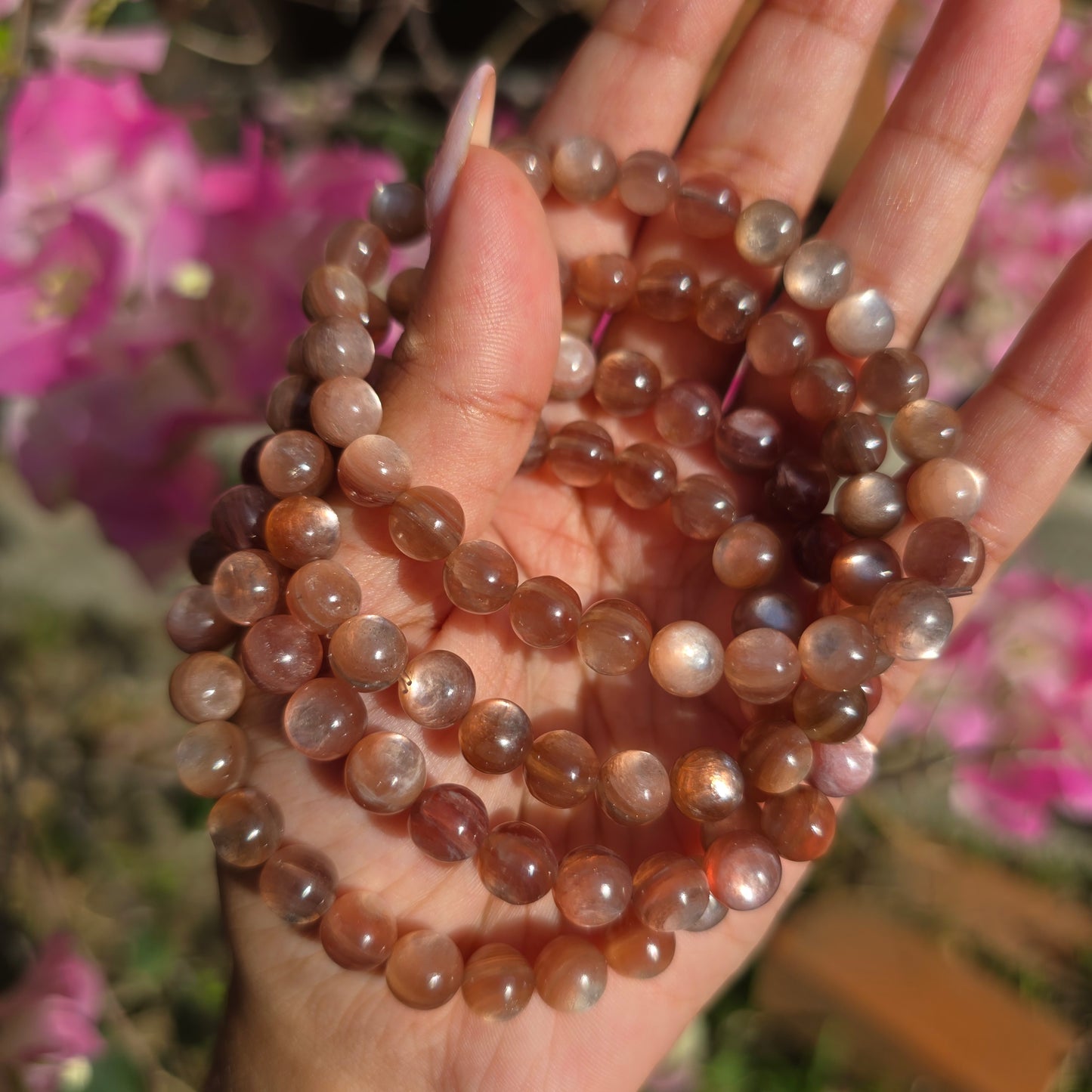 Pink Lepidolite Gemstone Bracelet