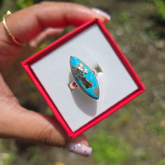Kingman Turquoise Ring - Size 5