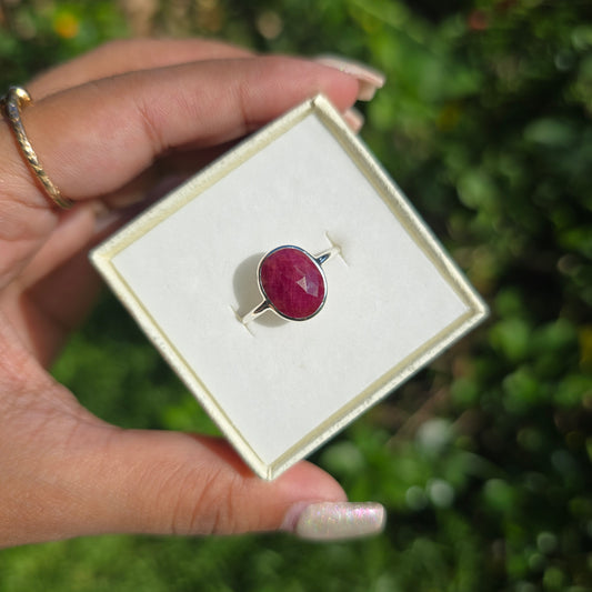 Ruby Gemstone Ring - Size 9
