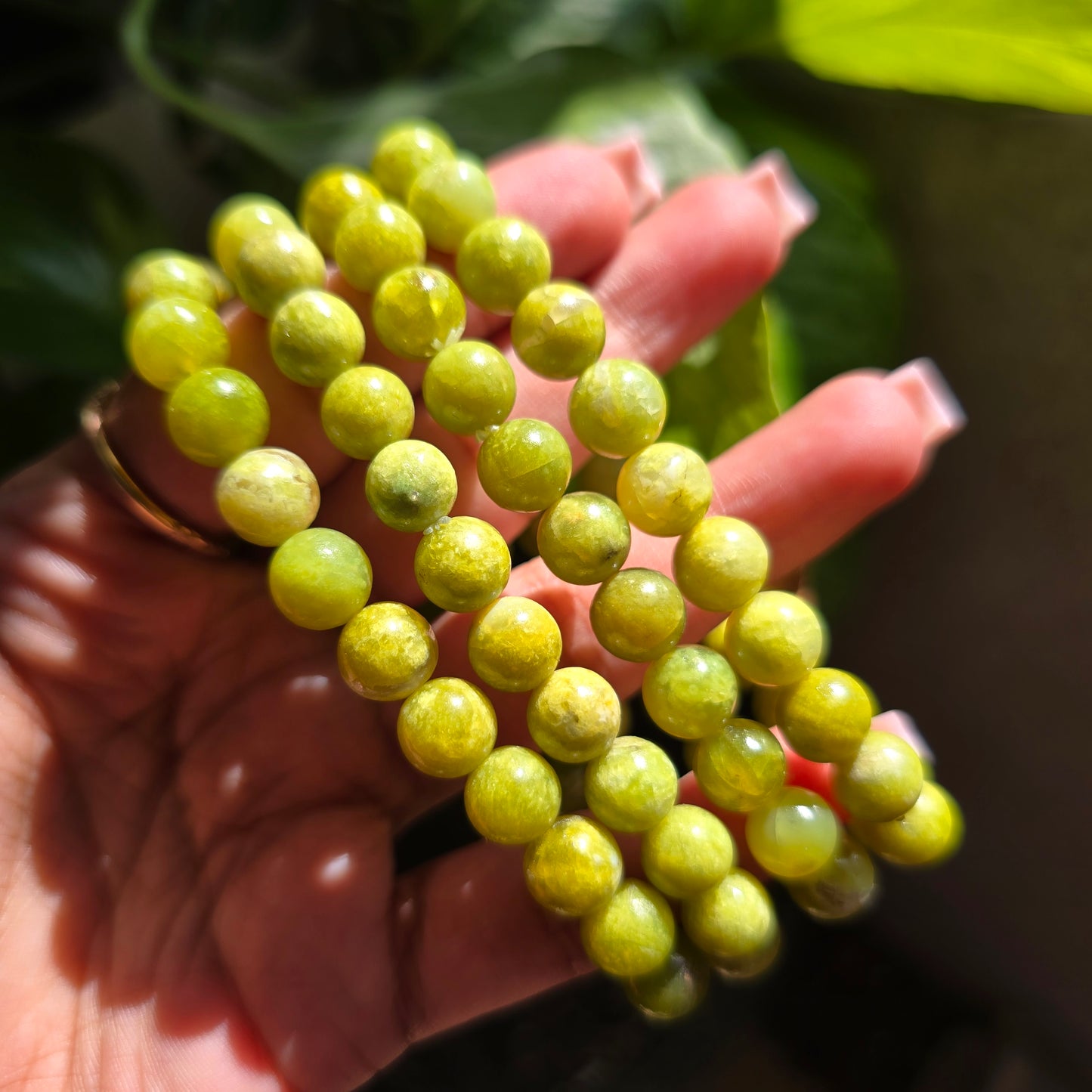 Madagascan Green Opal Gemstone Bracelet