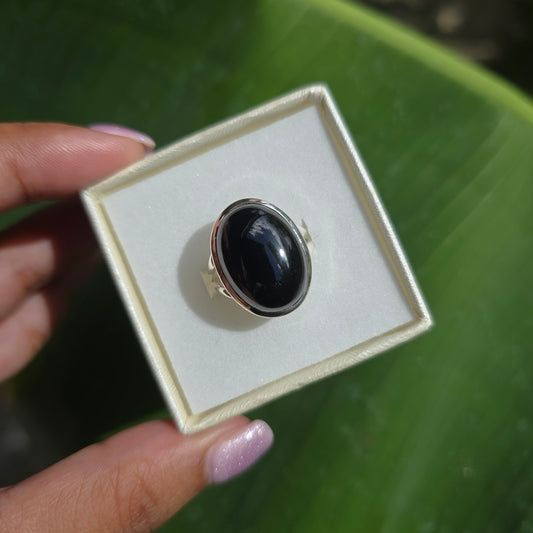 Onyx Ring - Size 8