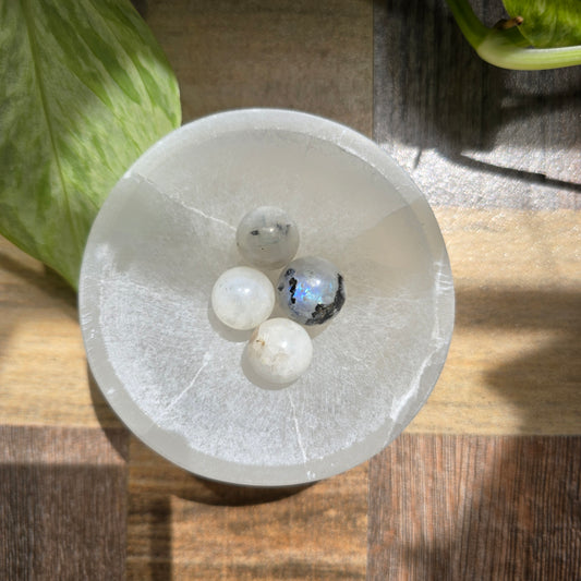 Rainbow Moonstone Mini Gemstone Sphere