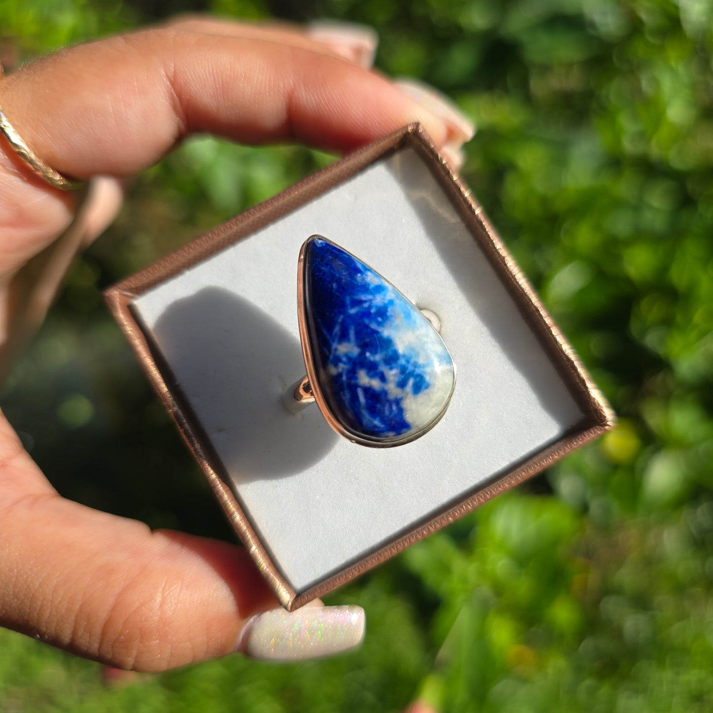 Afghanite Gemstone Ring - Size 11