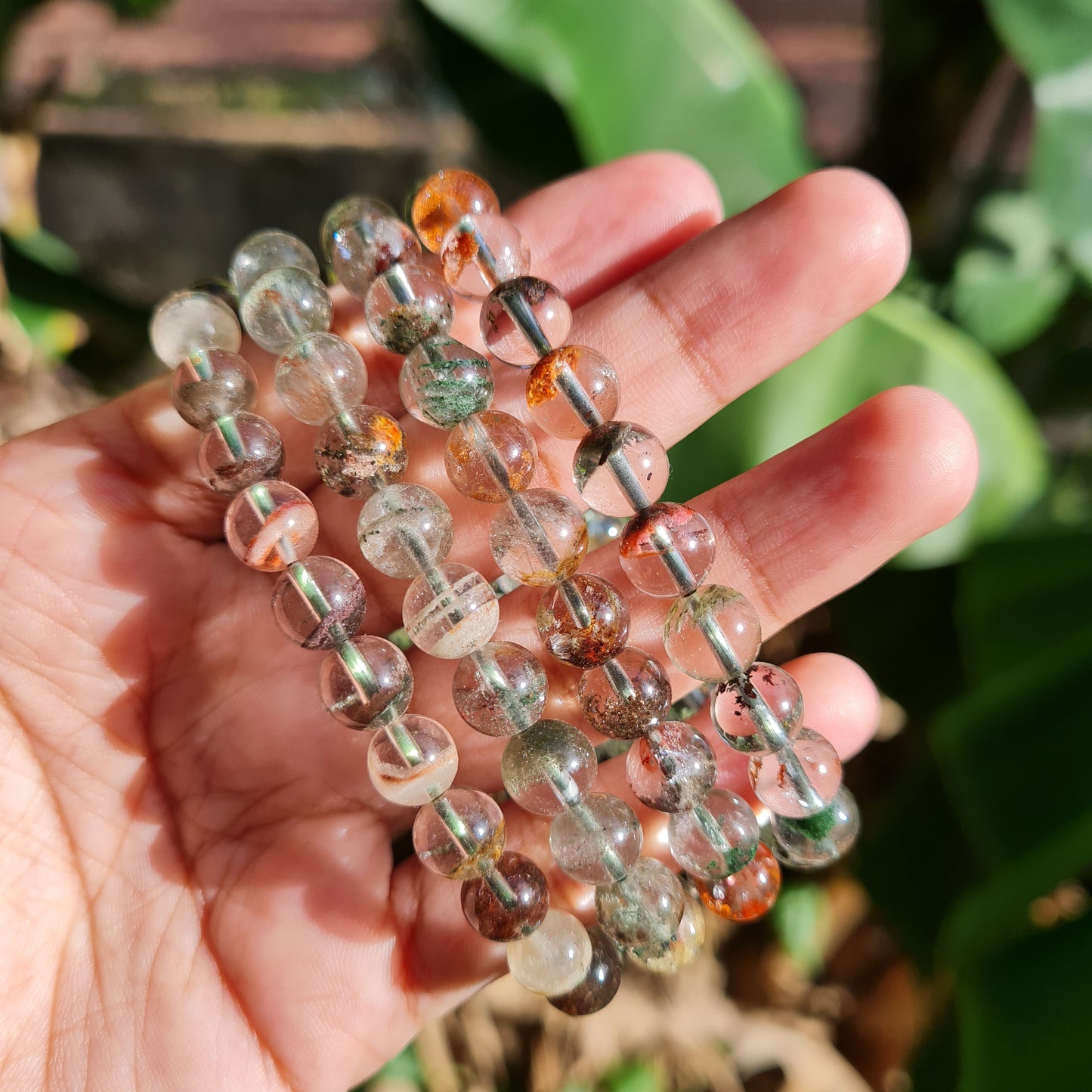 Lodolite (Garden Quartz) Gemstone Bracelet