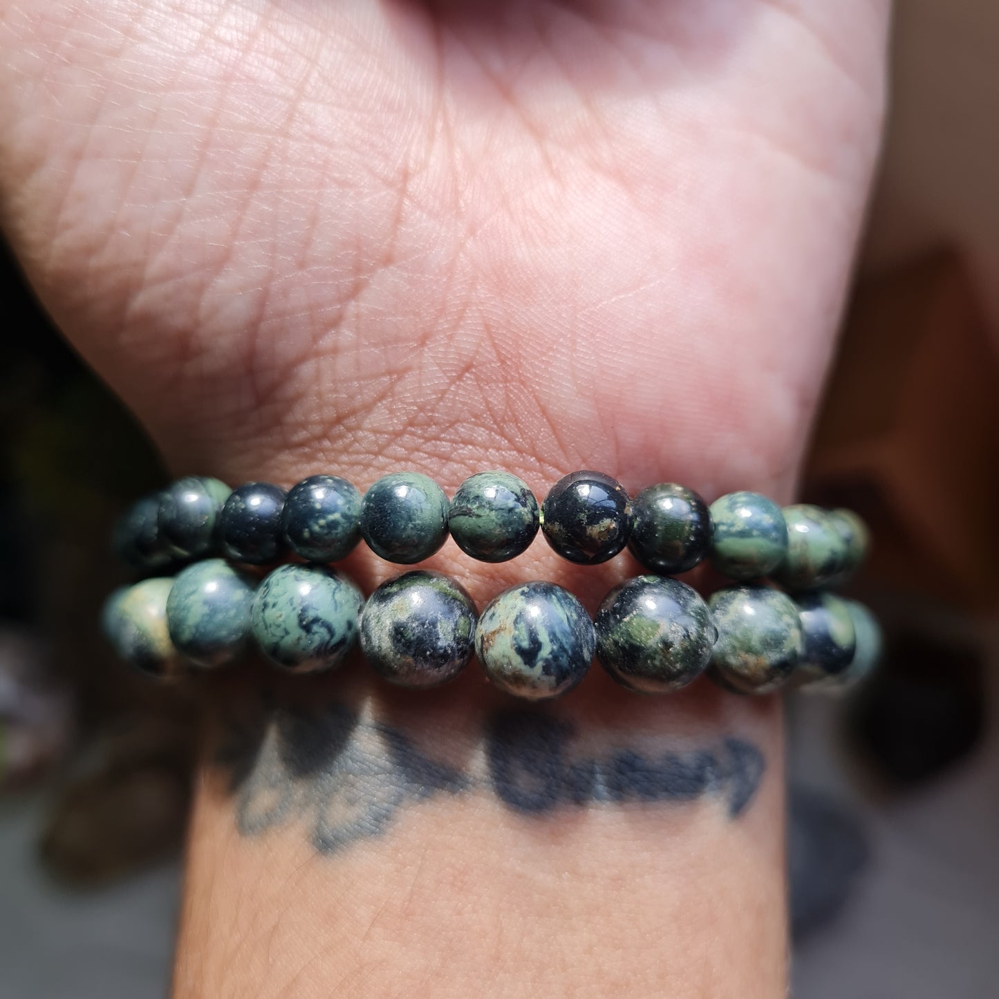 Kambaba Jasper Gemstone Bracelet