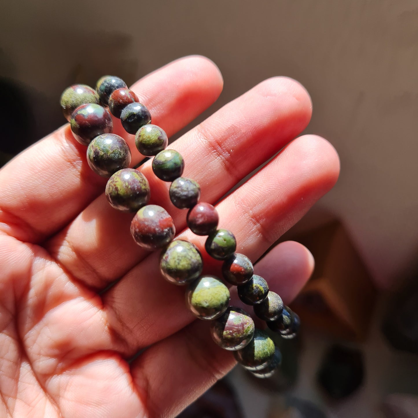 Dragon Blood Jasper Gemstone Bracelet