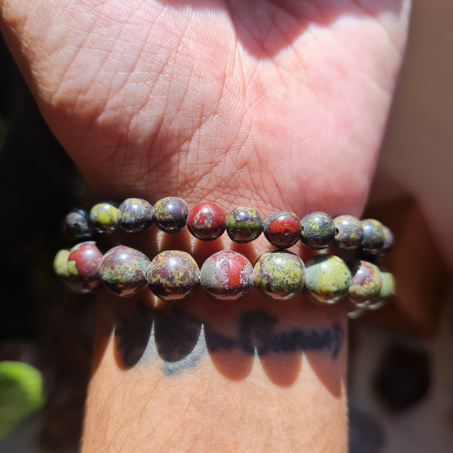 Dragon Blood Jasper Gemstone Bracelet