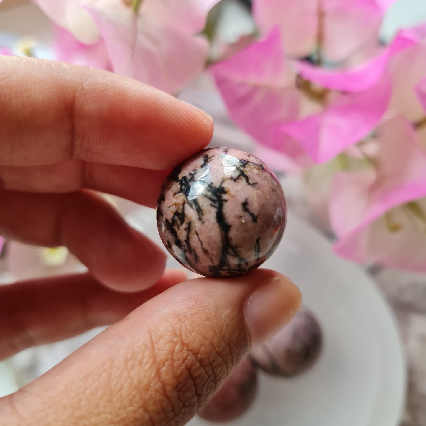 Rhodonite Mini Gemstone Sphere
