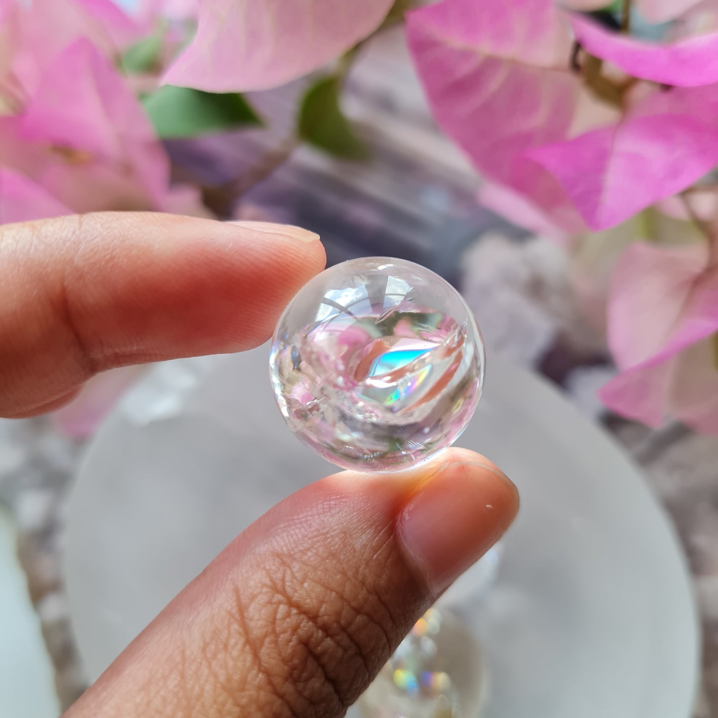 Clear Quartz Mini Gemstone Sphere