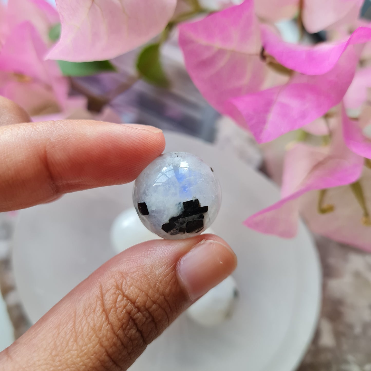 Rainbow Moonstone Mini Gemstone Sphere