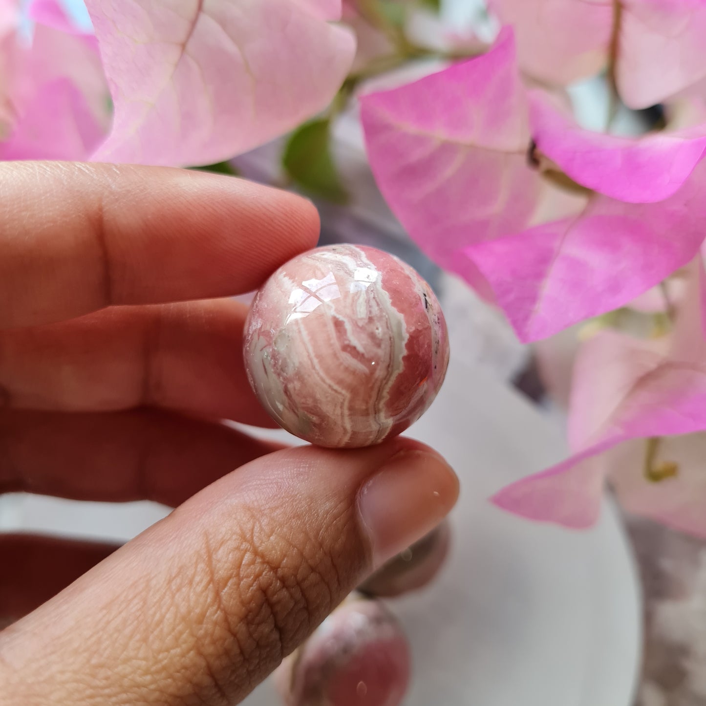 Rhodochrosite Mini Gemstone Sphere