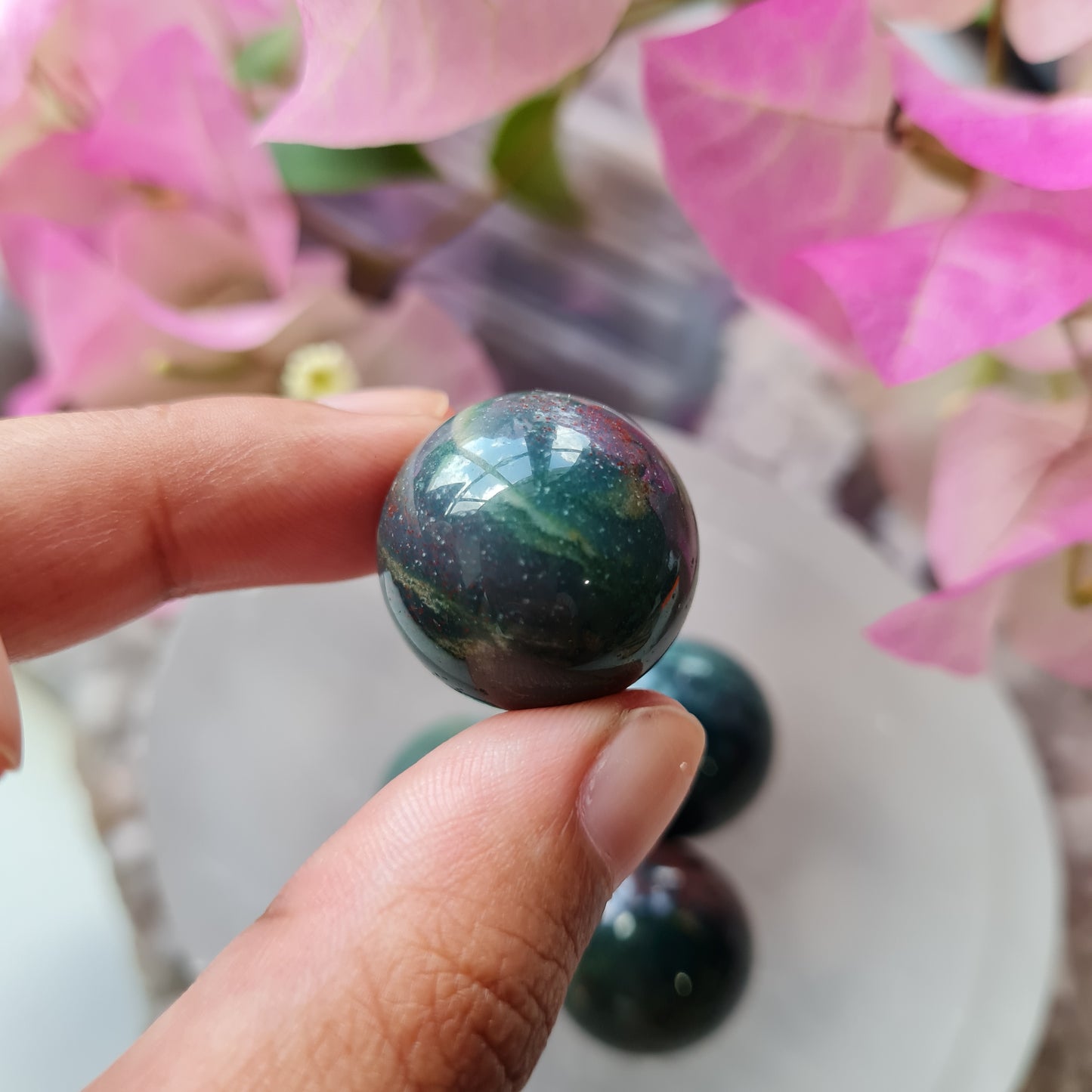 Ocean Jasper Mini Gemstone Sphere