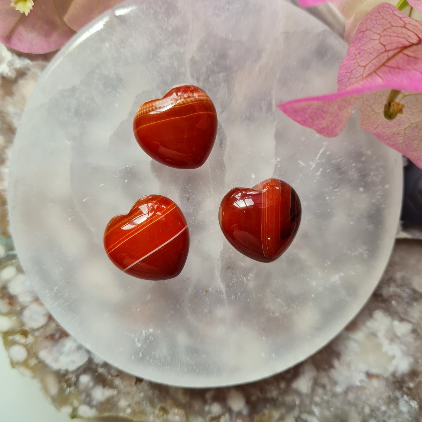 Mini Carnelian Gemstone Heart
