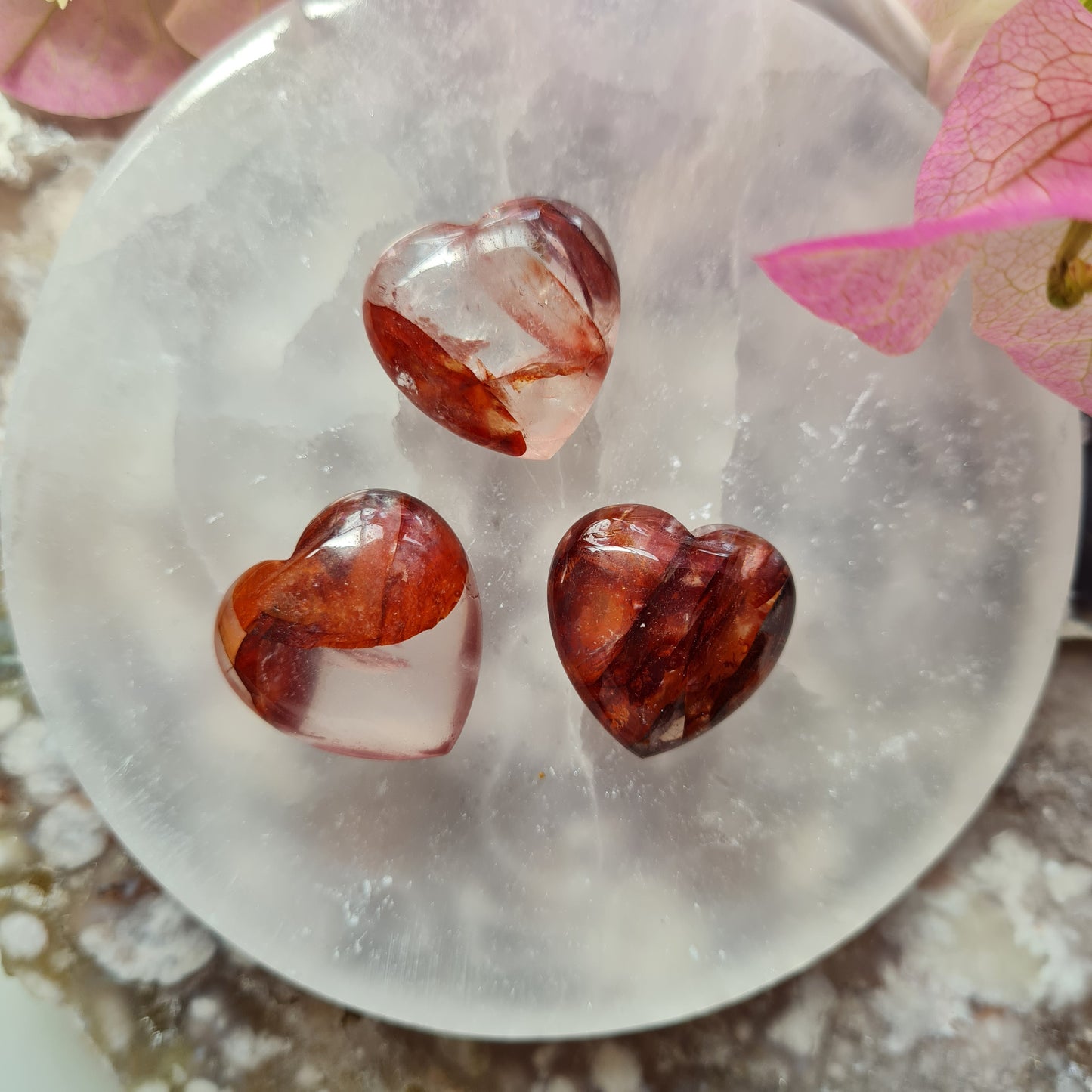 Mini Hematoid Quartz Gemstone Heart