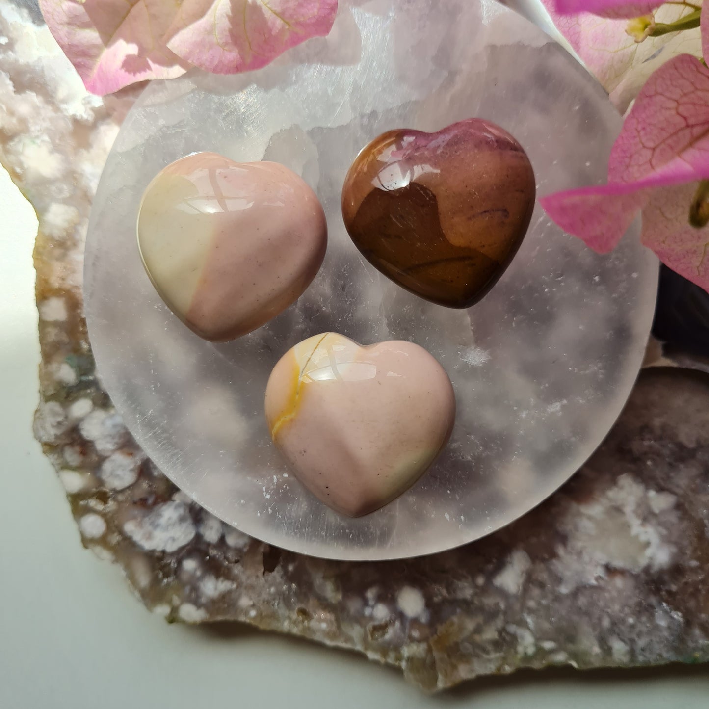 Mini Mookaite Gemstone Heart