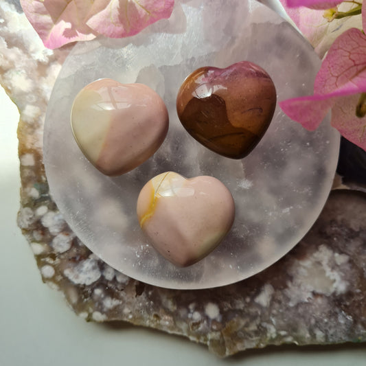 Mini Mookaite Gemstone Heart