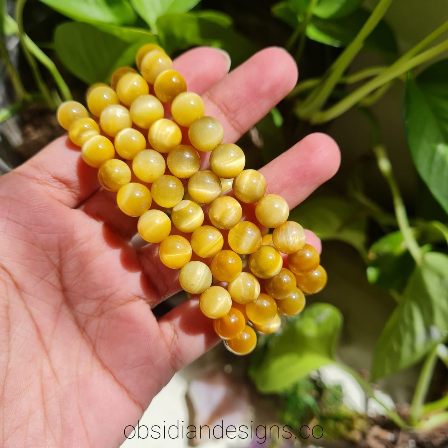 Golden Tiger's Eye Gemstone Bracelet